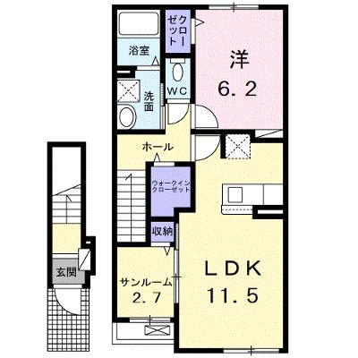 ステラ１－ＭＹ 203【管理NO：1-026919101-02030】 ★家具家電は申し込み後に搬入します 2026年08月中旬入居可能の外観画像