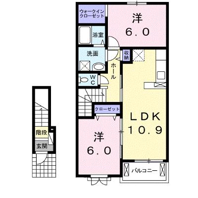 アンジュ・ココ 204【管理NO：1-020958801-02040】 2026年07月中旬入居可能の外観画像