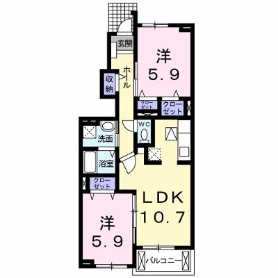 ベルヴィラージュ　Ⅲ 102【管理NO：1-020416803-01020】 ★家具家電は申し込み後に搬入します★の外観画像