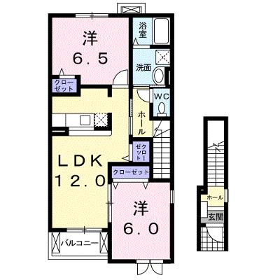エストレーブ里　Ⅱ 203【管理NO：1-013616201-02030】 ★家具家電は申し込み後に搬入します 2026年08月上旬入居可能の外観画像