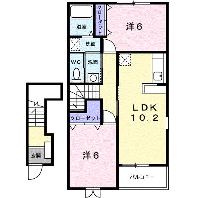 プロムナードⅠ 202【管理NO：1-013604901-02020】 ★家具家電は申し込み後に搬入します★の外観画像