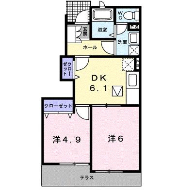 めぞん佐野Ｂ 102【管理NO：1-012649602-01020】 ★家具家電は申し込み後に搬入します 2026年10月中旬入居可能の外観画像
