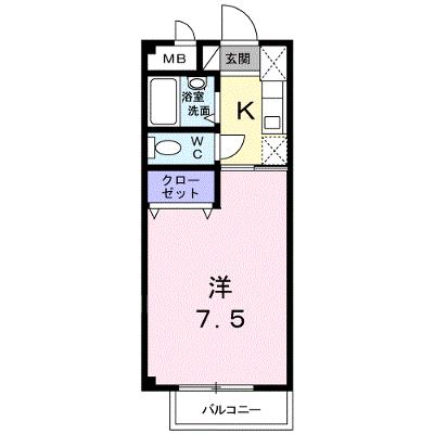 ヴェルジュ・マ・メゾン 202【管理NO：1-009551201-02020】 ★家具家電は申し込み後に搬入しますの外観画像