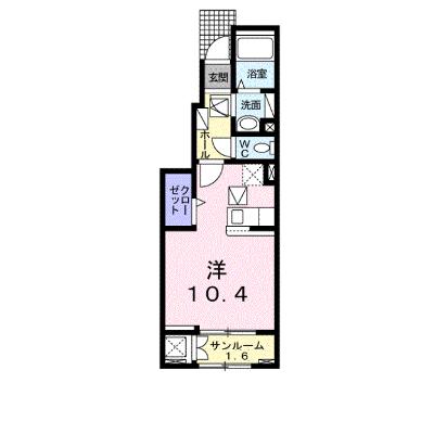 リッシュ 102【管理NO：1-025653701-01020】 ★家具家電は申し込み後に搬入しますの外観画像