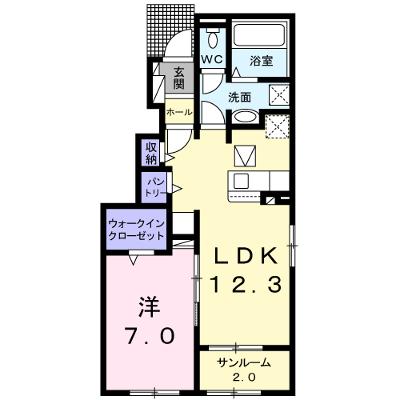 ブルーシャインＳ二番館 101【管理NO：1-024844402-01010】 ★家具家電は申し込み後に搬入します★の外観画像