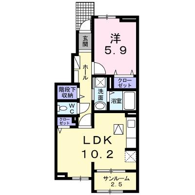 アンジュ花の木 103【管理NO：1-020038201-01030】 ★家具家電は申し込み後に搬入します 2026年08月中旬入居可能の外観画像