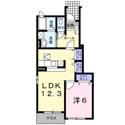 プロムナード里Ⅰ 104【管理NO：1-016185101-01040】 2026年08月上旬入居可能の外観画像
