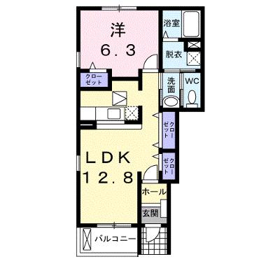 メゾン　ド　ラフレシ－ル　Ｂ 101【管理NO：1-015065302-01010】 ★家具家電は申し込み後に搬入しますの外観画像