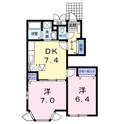 サンパティーク横尾Ａ 102【管理NO：1-012993801-01020】 ★家具家電は申し込み後に搬入します 2026年08月上旬入居可能の外観画像