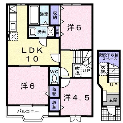 フォンテーヌ　Ⅰ 202【管理NO：1-011268301-02020】 ★家具家電は申し込み後に搬入しますの外観画像