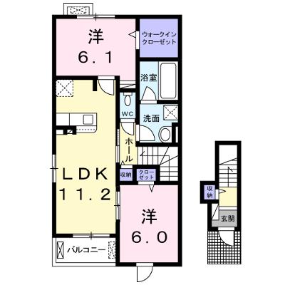 フロロース　Ｂ 201【管理NO：1-024704902-02010】 ★家具家電は申し込み後に搬入します★の外観画像