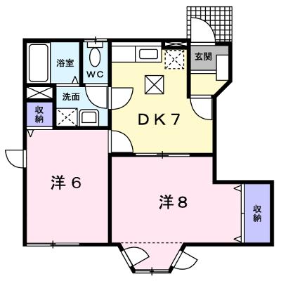 ドエール４０５ 102【管理NO：1-009776501-01020】 ★家具家電は申し込み後に搬入しますの外観画像