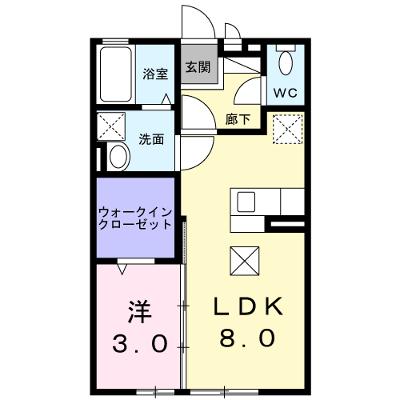 ルミエール須屋Ⅱ 103【管理NO：1-099232101-01030】 ★家具家電は申し込み後に搬入しますの外観画像