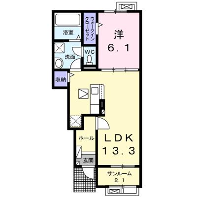 Ｍ＆Ｈ　Ⅱ 103【管理NO：1-027004902-01030】 ★家具家電は申し込み後に搬入します★の外観画像