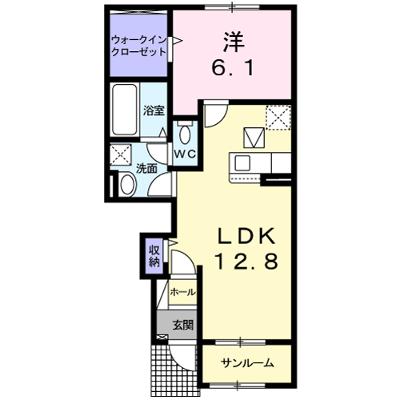 サニー花房台Ｂ 102【管理NO：1-026276102-01020】 ★家具家電は申し込み後に搬入します★の外観画像