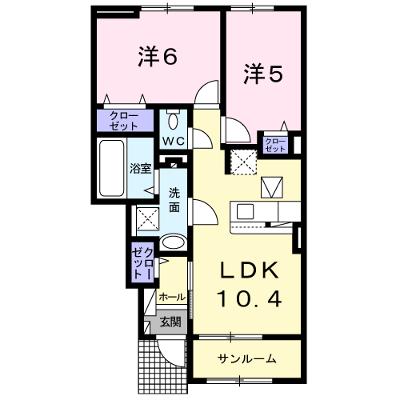 カーサグランデ 103【管理NO：1-025361101-01030】 ★家具家電は申し込み後に搬入しますの外観画像