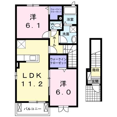 ノースリバーⅡ番館　Ｂ 201【管理NO：1-024551602-02010】 ★家具家電は申し込み後に搬入します★の外観画像
