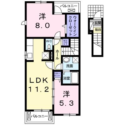 レインボーヒルⅡ 206【管理NO：1-016128002-02050】 ★家具家電は申し込み後に搬入しますの外観画像