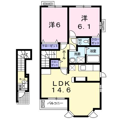 メゾン・ジェルメⅠ 205【管理NO：1-014933201-02040】 ★家具家電は申し込み後に搬入しますの外観画像