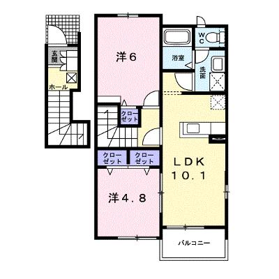 ムーンヴェルジュＡ 201【管理NO：1-014909601-02010】 ★家具家電は申し込み後に搬入しますの外観画像
