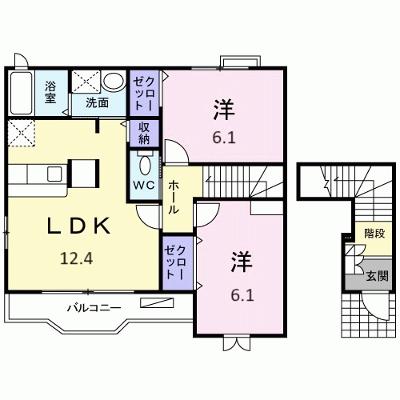 プラシード　Ｂ 201【管理NO：1-014719702-02010】 ★家具家電は申し込み後に搬入しますの外観画像