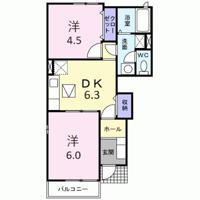 メゾン　ド　コリ－ヌ 101【管理NO：1-014055301-01010】の外観画像