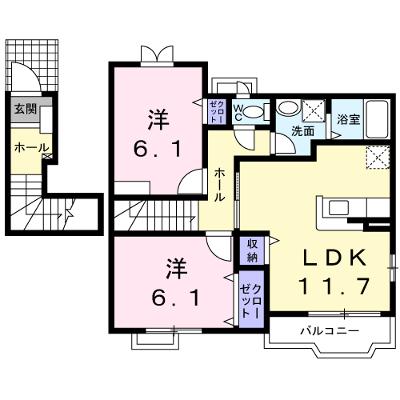 サンフラワーエミ 201【管理NO：1-012847701-02010】 ★家具家電は申し込み後に搬入します★の外観画像