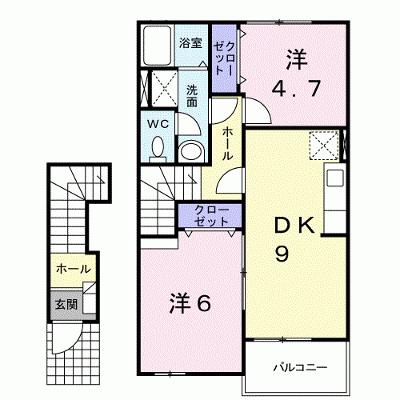 コート・サンモール 203【管理NO：1-012586101-02030】 ★家具家電は申し込み後に搬入します★の外観画像