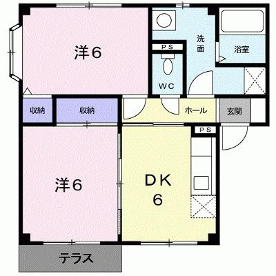 グリーンヒル参番館 101【管理NO：1-010086401-01010】 ★家具家電は申し込み後に搬入します 2026年07月下旬入居可能の外観画像
