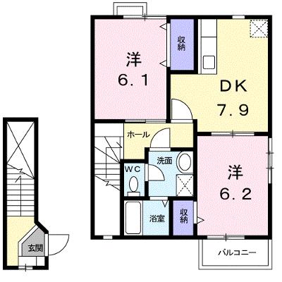 メゾンクレスト 205【管理NO：1-009327601-02040】 ★家具家電は申し込み後に搬入しますの外観画像