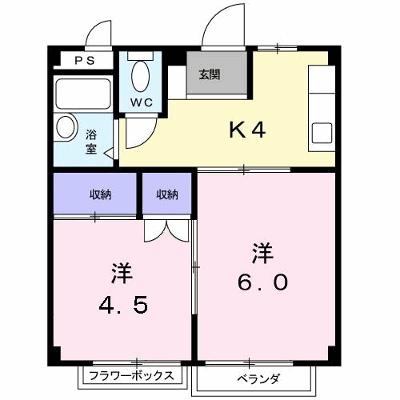 神山ハイツⅤ 205【管理NO：1-001662002-02040】 ★家具家電は申し込み後に搬入しますの外観画像