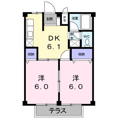 中西ハイツ 103【管理NO：1-001566801-01030】 ★家具家電は申し込み後に搬入しますの外観画像