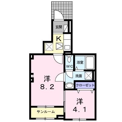 ルフィーネ 102【管理NO：1-024467801-01020】の外観画像