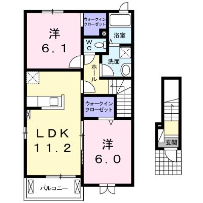 Ｐａｒｉｓ　Ｂ 201【管理NO：1-019610802-02010】 ★家具家電は申し込み後に搬入しますの外観画像