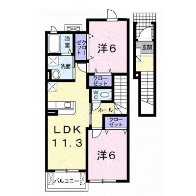 Ｌｉｂｒａ　ｈｏｕｓｅ　Ⅲ 202【管理NO：1-014916403-02020】 ★家具家電は申し込み後に搬入します★の外観画像