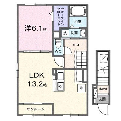 メゾンシエルブルー 201【管理NO：1-028463101-02010】 ★家具家電は申し込み後に搬入しますの外観画像