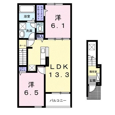 カルムメゾン 206【管理NO：1-028458501-02050】 ★家具家電は申し込み後に搬入します 2026年08月下旬入居可能の外観画像