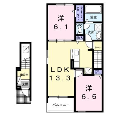 カルムメゾン 201【管理NO：1-028458501-02010】 ★家具家電は申し込み後に搬入します 2026年08月下旬入居可能の外観画像