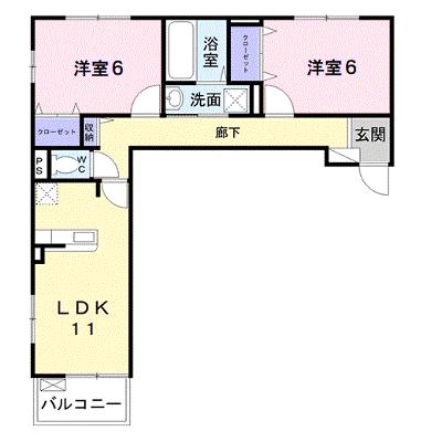 アルカンジュ光　壱番館 302【管理NO：1-025868801-03020】 ★家具家電は申し込み後に搬入しますの外観画像