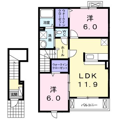 フィオーレＳＫ　Ⅱ 202【管理NO：1-023560801-02020】 ★家具家電は申し込み後に搬入しますの外観画像