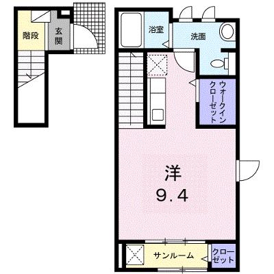 グリーンフローラ　南 201【管理NO：1-021895702-02010】 ★家具家電は申し込み後に搬入します★の外観画像