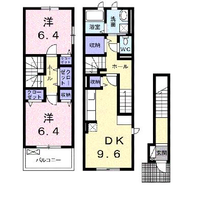 カーサ・ビオーラⅡ 202【管理NO：1-021027701-02020】 ★家具家電は申し込み後に搬入します★の外観画像