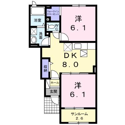 カーサ　センキンコウ　アン 102【管理NO：1-020716701-01020】 ★家具家電は申し込み後に搬入しますの外観画像