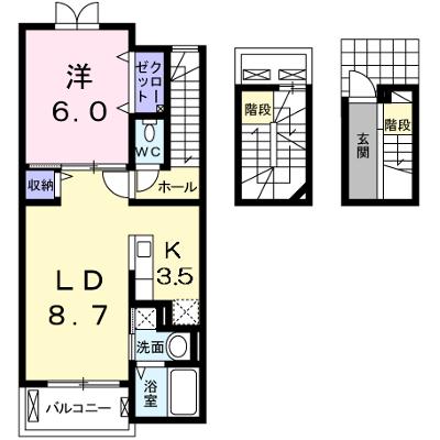 グランベル 302【管理NO：1-018166701-03020】 ★家具家電は申し込み後に搬入します★の外観画像