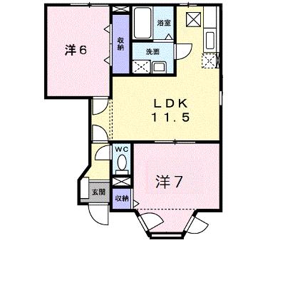 エクセルハイムⅡ 102【管理NO：1-007547701-01020】 ★家具家電は申し込み後に搬入しますの外観画像