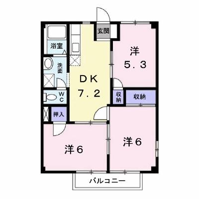 グリーンハイツＫ 201【管理NO：1-003394301-02010】 ★家具家電は申し込み後に搬入します★の外観画像