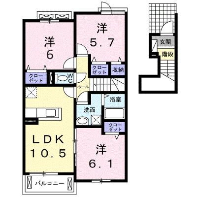 コローレⅡ 205【管理NO：1-023732302-02040】の外観画像