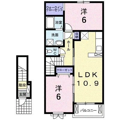 デリス　シャルマン 205【管理NO：1-020564301-02040】 ★家具家電は申し込み後に搬入しますの外観画像