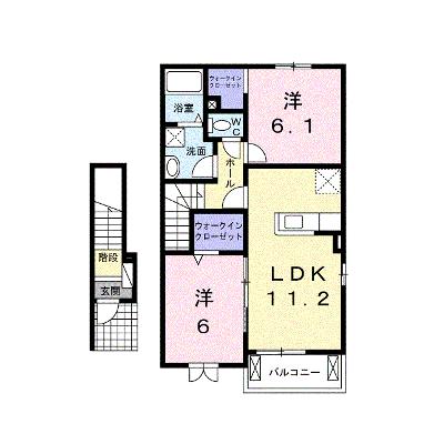 クレセールＢ 205【管理NO：1-018118602-02040】の外観画像