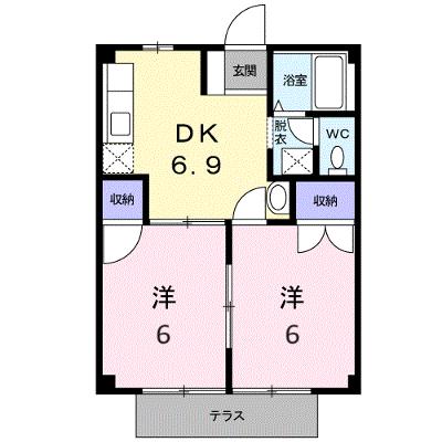 プラスパーハイツＢ 102【管理NO：1-004586302-01020】の外観画像